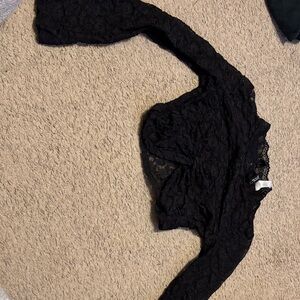 H&M Elegant Black Lace Top